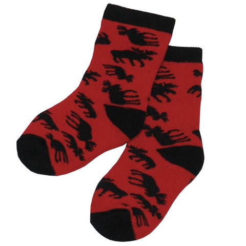 Moose Silhouette Infant Socks