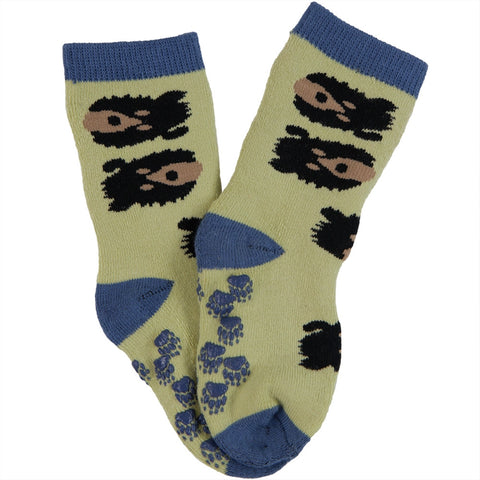 Bear Faces Infant Slipper Socks