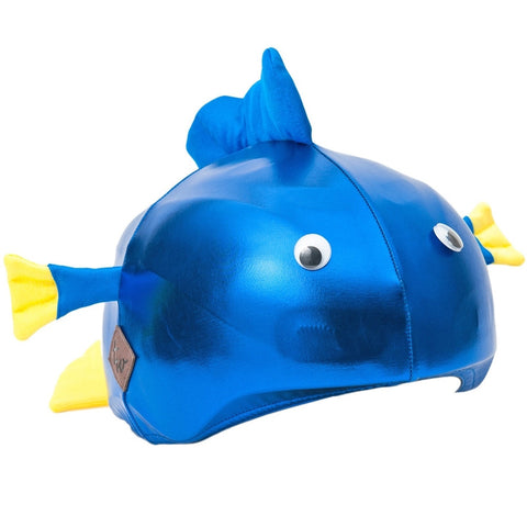 Blue Fish Helmet Cover