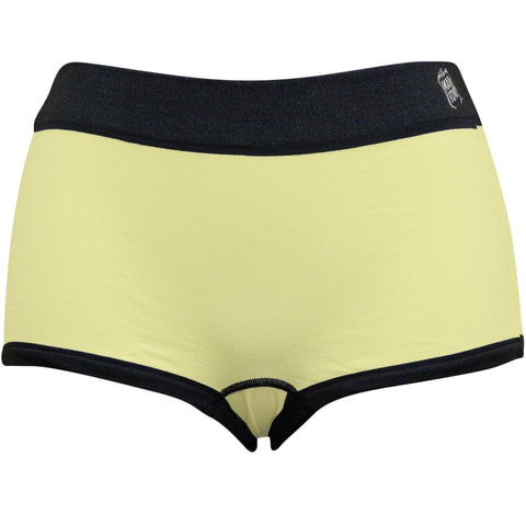Wild Habitat Yellow Giraffe Plain Women's Boy Shorts