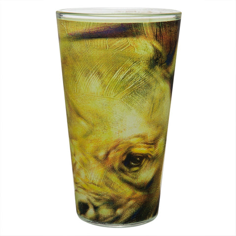 Stephen Fishwick Rhino Pint Glass