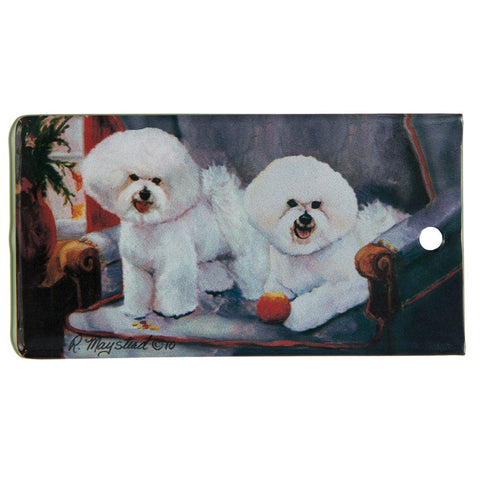 Bichon Portrait Bag Tag