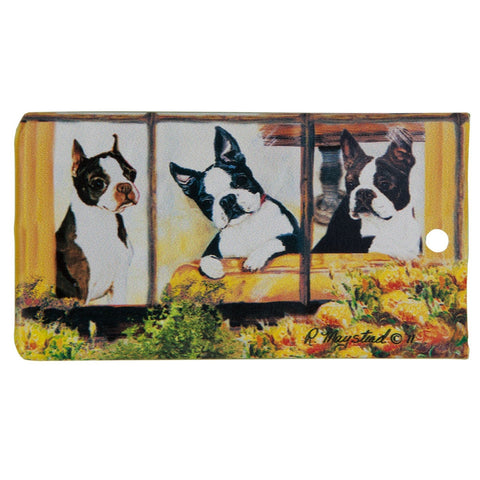 Boston Terrier Portrait Bag Tag