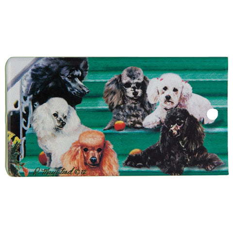Poodle Portrait Bag Tag