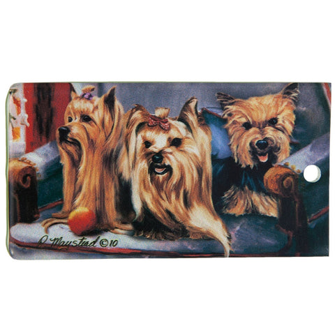 Yorkie Portrait Bag Tag