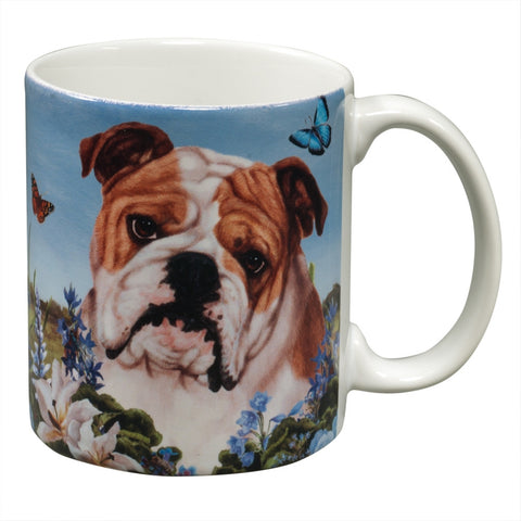 English Bulldog Garden Party Fun Mug