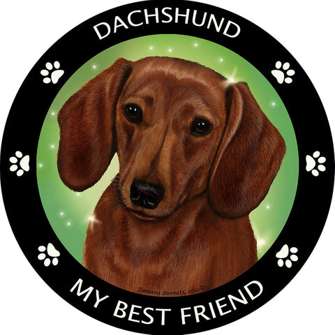 Dachshund Red My Best Friend Magnet