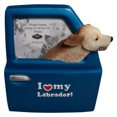 I Heart My Labrador Driving Picture Frame