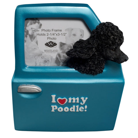 I Heart My Poodle Driving Picture Frame
