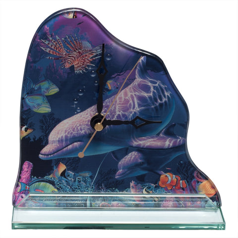 Dolphin In Coral World Clock