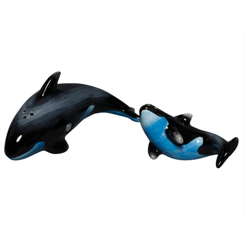 Killer Whale And Baby Salt & Pepper Shakers