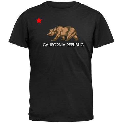 California Republic Bear Black T-Shirt