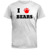 I Love Bears Black T-Shirt