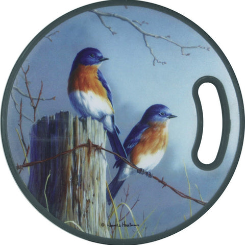 Red Breasted Birds Perched Cutting Board