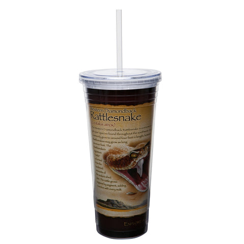 Rattlesnake Double-Wall Insulated Acrylic Tumbler