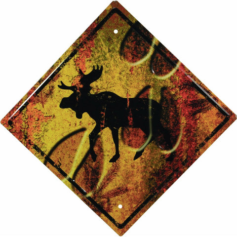 Moose Prints Crossing Sign