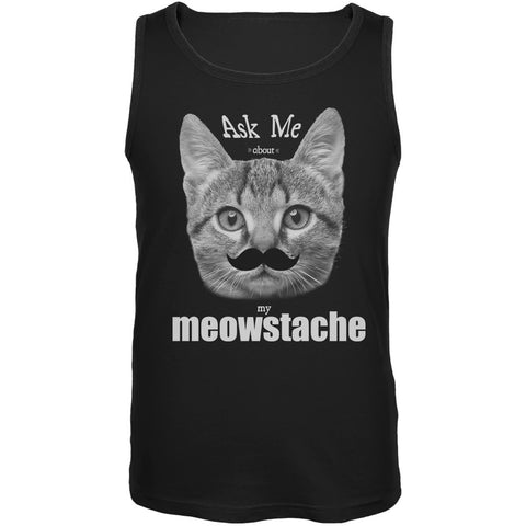 Ask Me About My Meowstache Tank Top