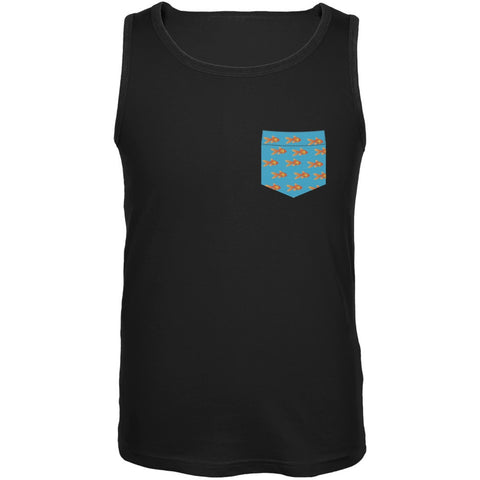 Faux Pocket Gold Fish Tank Top