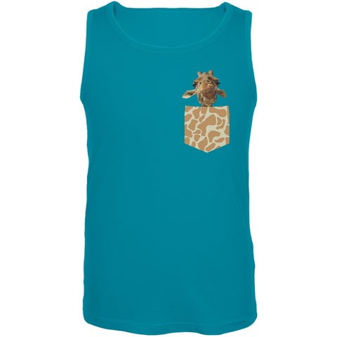 Faux Pocket Giraffe Tank Top