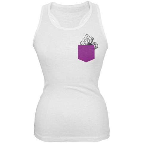 Faux Pocket Women's Octopus Tank Top