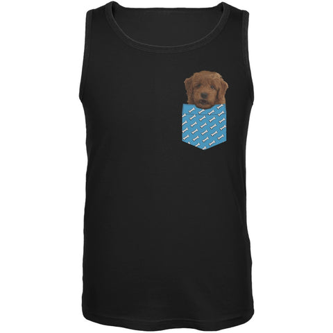 Faux Pocket Furry Puppy Tank Top
