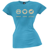 Peace Love American Bull Mastiff Open-Shoulder Juniors Top
