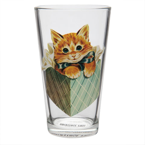 Kitten in a Box Pint Glass