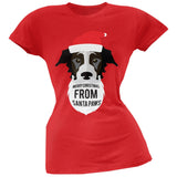 Black Dog Santa Juniors T-Shirt