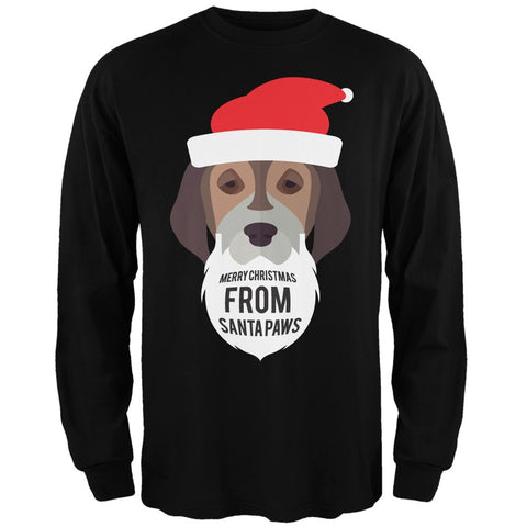 Droopy Dog Santa Ugly Christmas Sweater Black Long Sleeve T-Shirt