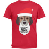 Droopy Dog Santa Ugly Christmas Sweater Black T-Shirt