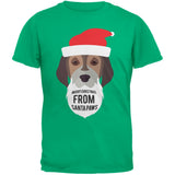 Droopy Dog Santa Ugly Christmas Sweater Youth Black T-Shirt