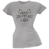Crazy Cat Lady Juniors Pink T-Shirt