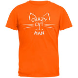 Crazy Cat Man Black T-Shirt
