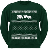 Polar Bears Ugly Christmas Sweater Red Crew Neck Sweatshirt