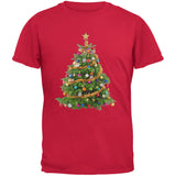 Cats In Christmas Tree Black Youth T-Shirt