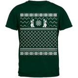 Saint Bernard Ugly Christmas Sweater Green T-Shirt