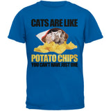 Cats Are Like Potato Chips Youth Green T-Shirt