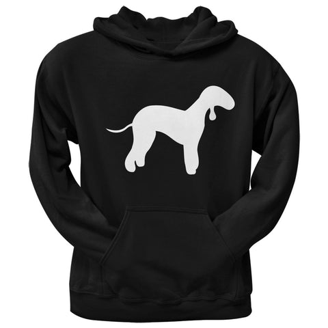 Bedlington Terrier Silhouette Black Adult Hoodie