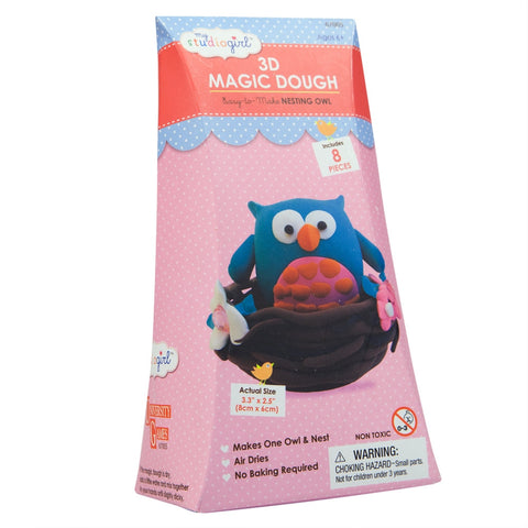 Nesting Owl 3D Magic Dough Modeling Kit
