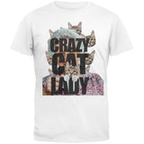 Crazy Cat Lady Blue Adult T-Shirt