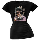 Meow We're Talkin' Black Juniors T-Shirt