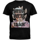 Meow We're Talkin' Blue Adult T-Shirt