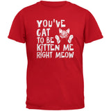 You've Cat To Be Kitten Me Right Meow Black Adult T-Shirt