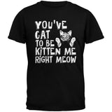 You've Cat To Be Kitten Me Right Meow Black Youth T-Shirt