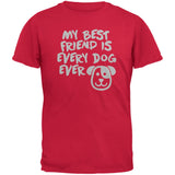 My Best Friend Is Every Dog Ever Black Adult T-Shirt