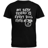My Best Friend Is Every Dog Ever Black Youth T-Shirt