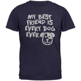 My Best Friend Is Every Dog Ever Black Youth T-Shirt