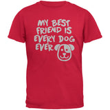 My Best Friend Is Every Dog Ever Black Youth T-Shirt