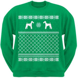 Airedale Terrier Black Adult Ugly Christmas Sweater Crew Neck Sweatshirt