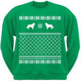 Border Collie Black Adult Ugly Christmas Sweater Crew Neck Sweatshirt